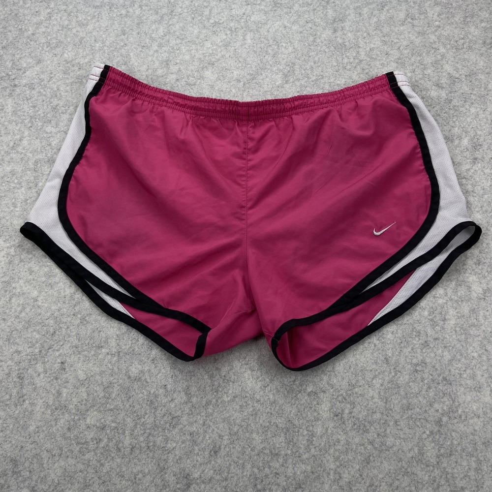 Nike Dri-FIT Tempo Shorts Womens Medium (36x3) Pink Running Athletic Lined